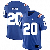 Florida Gators 20 Malik Davis Blue Throwback College Football Jersey Dzhi,baseball caps,new era cap wholesale,wholesale hats